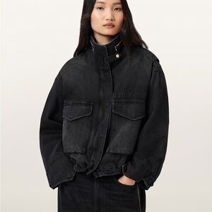 CLAY DENIM CROPPED JACKET